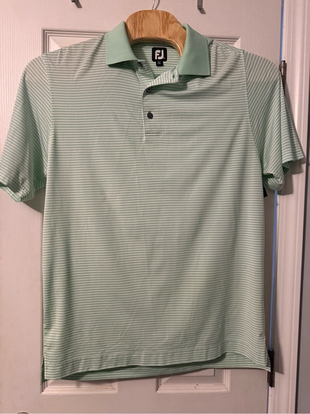 FootJoy Mint Green Striped Performance Polo XL
